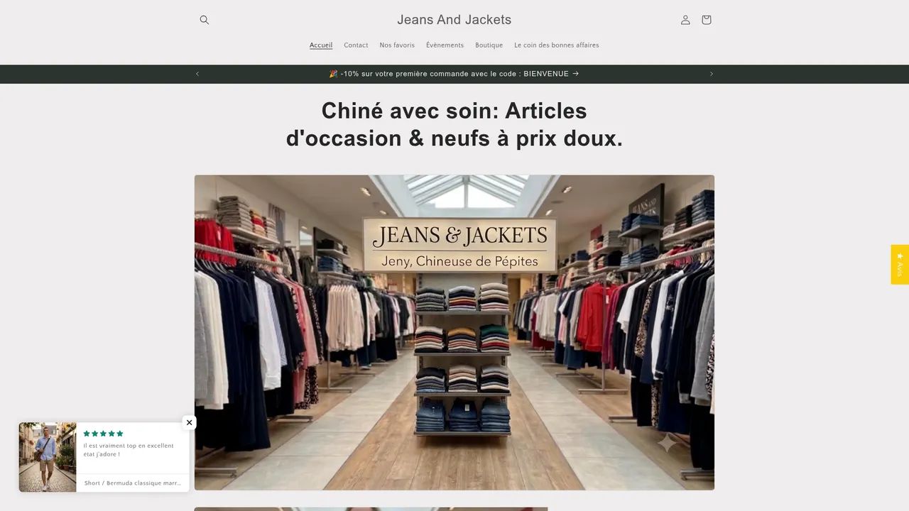 Aperçu du site Jeans And Jackets