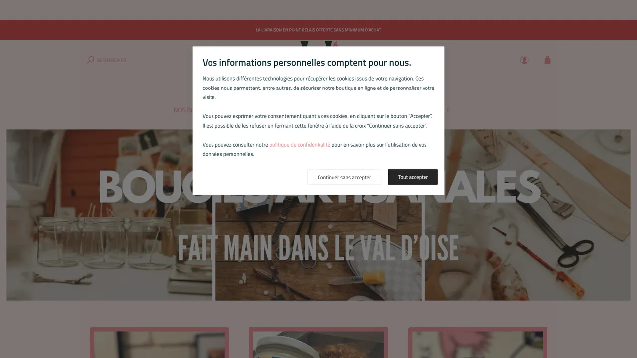 Aperçu du site Jeli Bougie