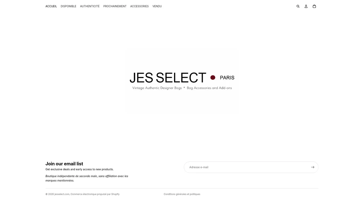 Screenshot de jesselect.com