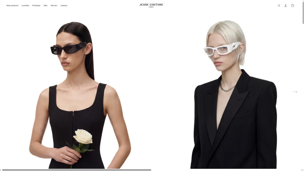 Aperçu du site jeune couture