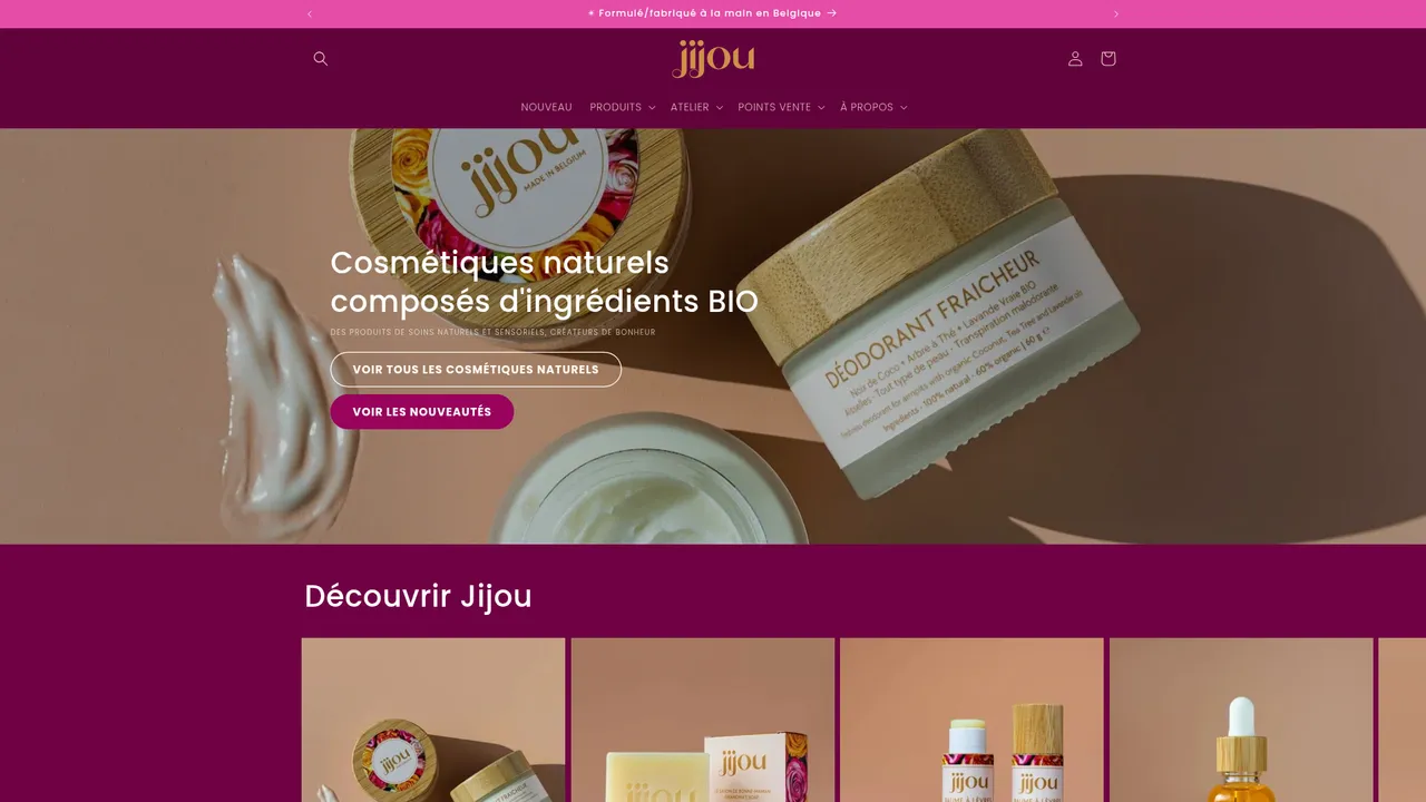 Screenshot de jijou.be