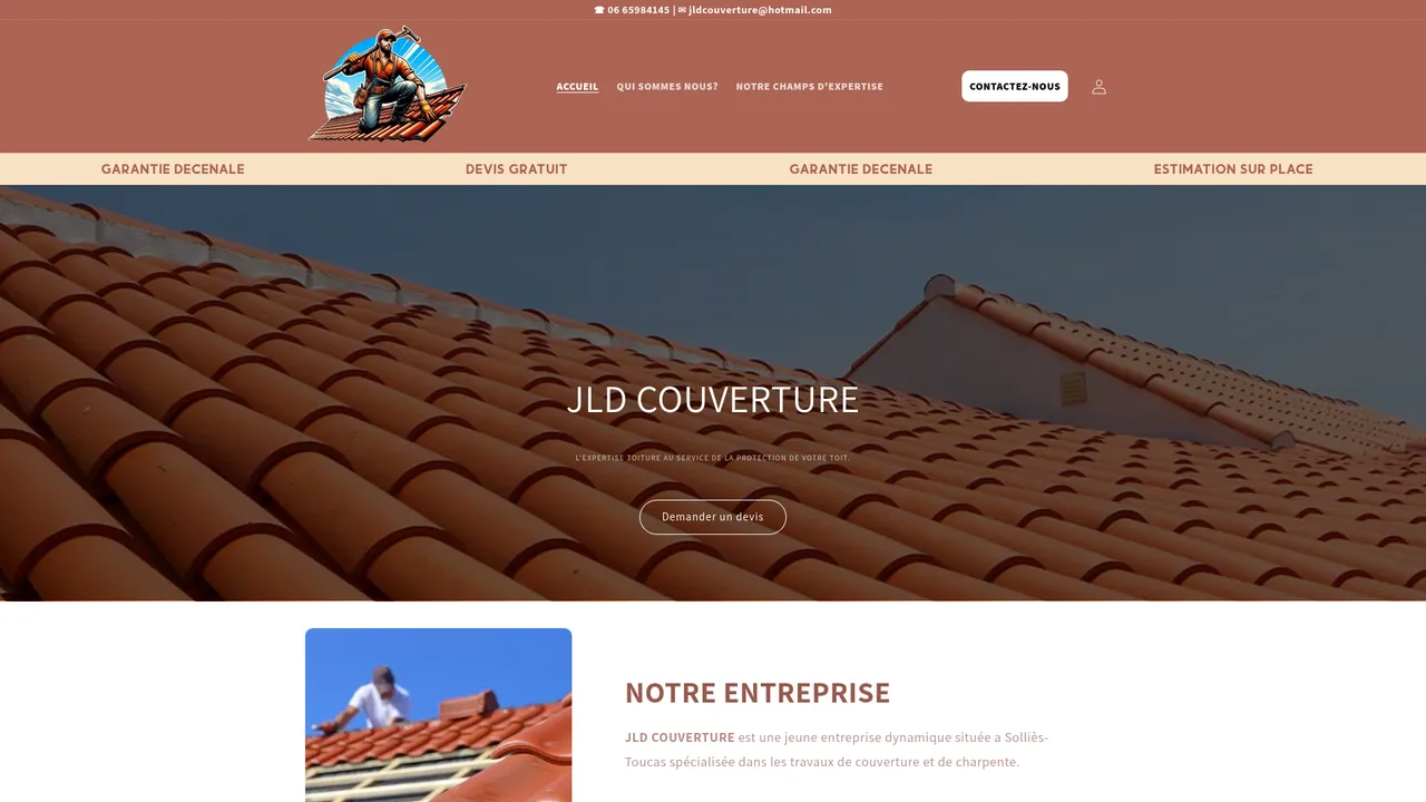 Screenshot de jldcouverture.fr