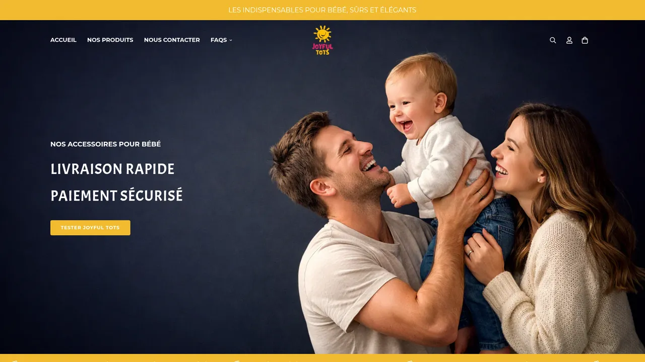 Screenshot de joyfultots.fr