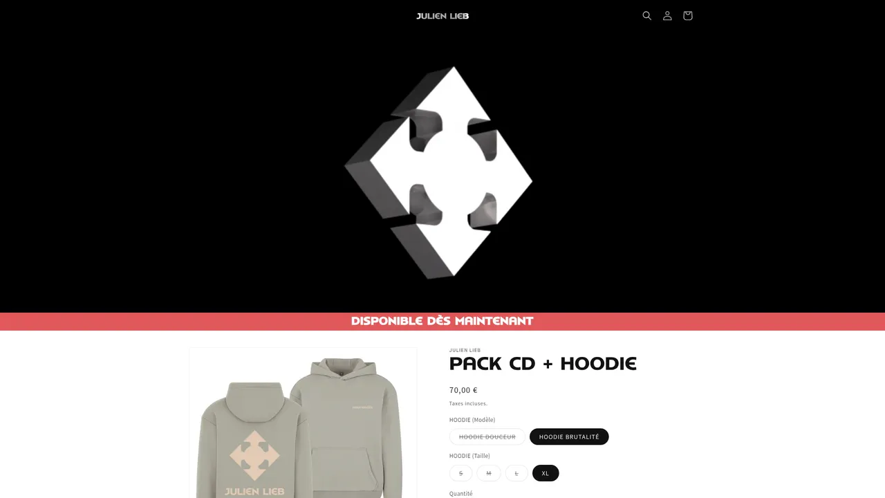 Screenshot de julienlieb.shop