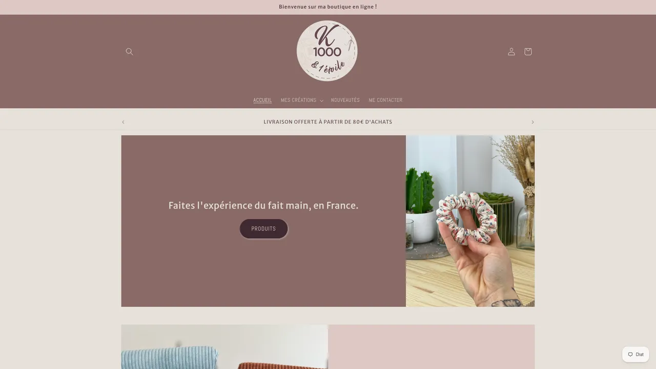 Aperçu du site K1000et1etoile