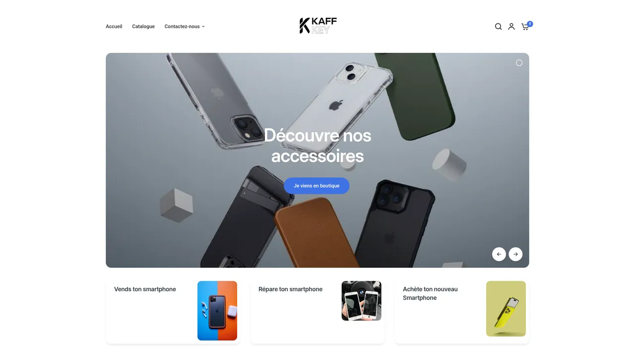 Aperçu du site kaffkey.fr