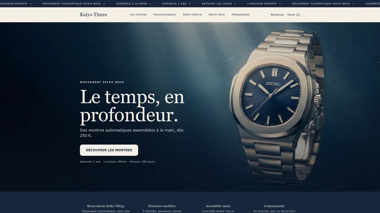 Aperçu du site kaiyotimes.com