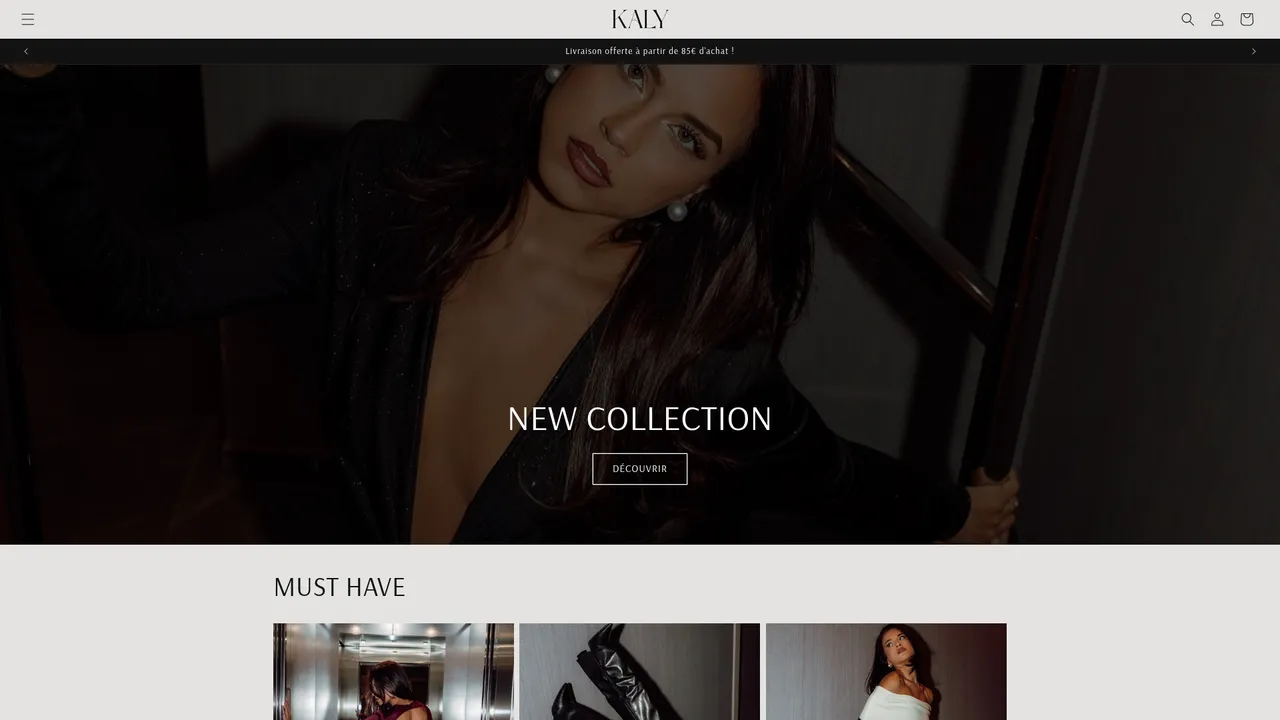 Screenshot de KALY COLLECTION