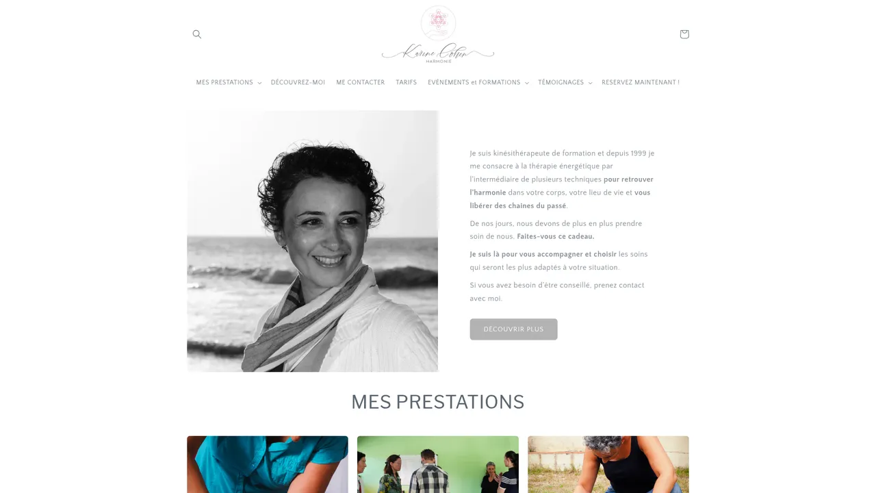 Screenshot de karinecohen.harmonie