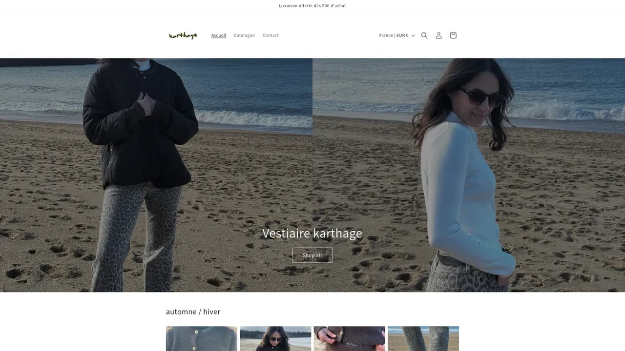Aperçu du site karthage