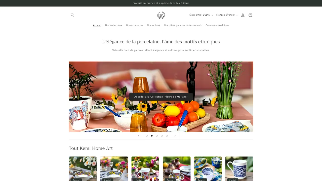 Screenshot de KEMI HOME ART : www.kemiha.fr
