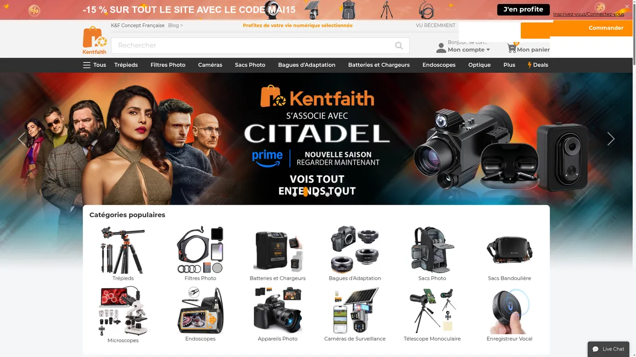 Screenshot de K&F Concept