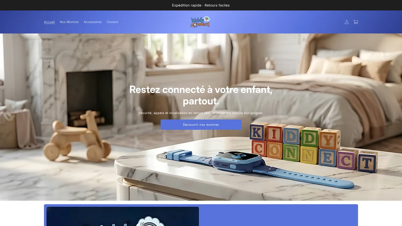 Aperçu du site Kiddy Connect