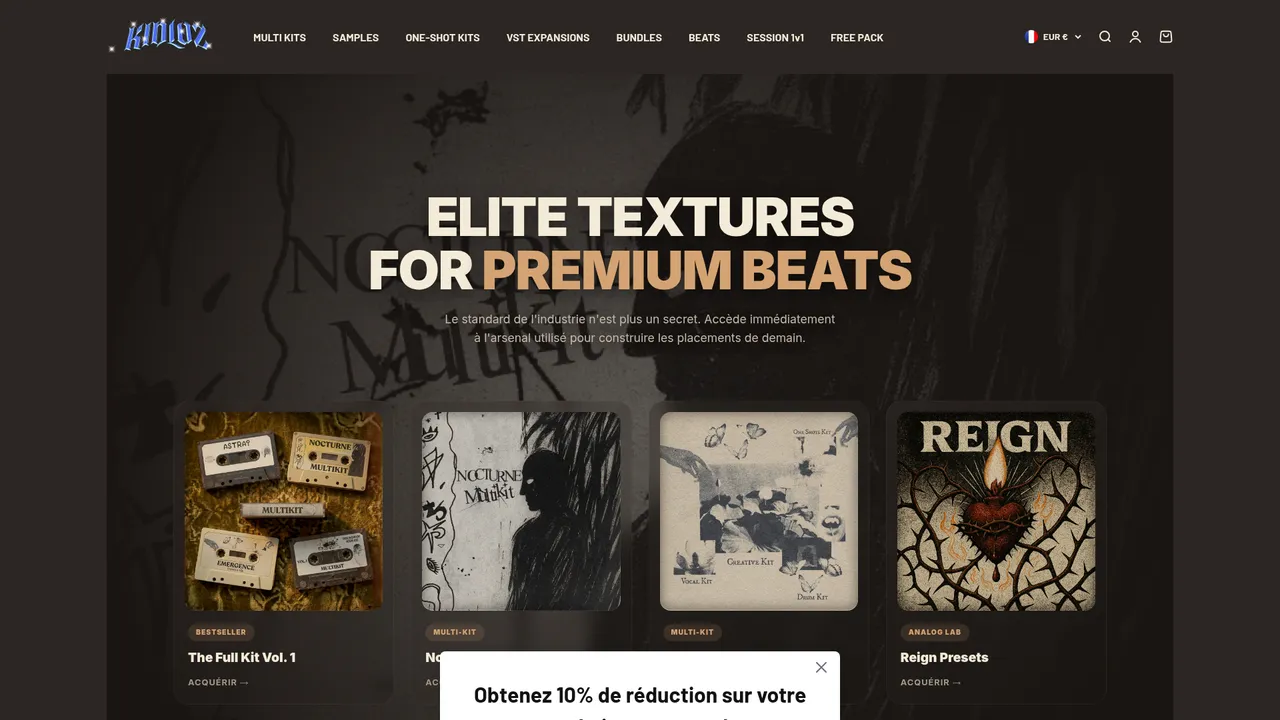 Aperçu du site KIDLOZ