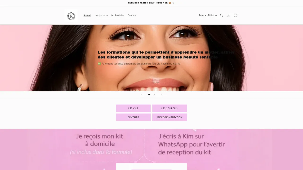 Screenshot de Kim beauty shop