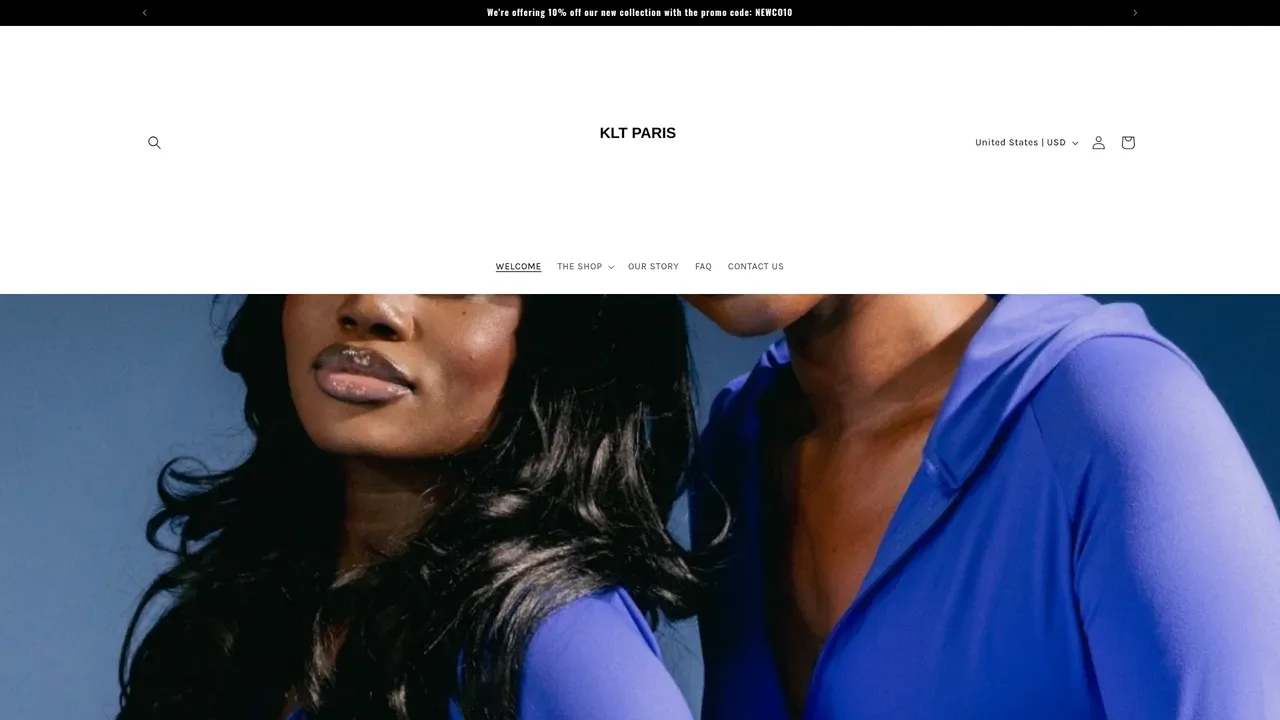 Aperçu du site KLT PARIS
