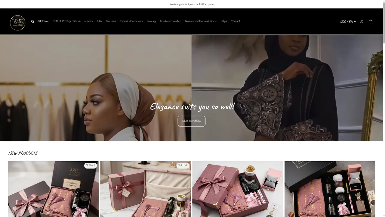 Screenshot de KMT SHOP Fashion Boutique