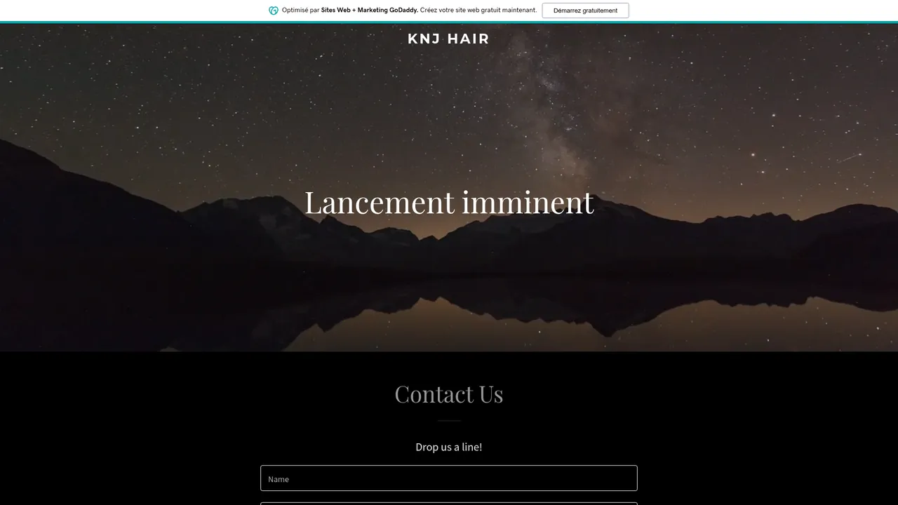 Aperçu du site KnjHair France - Expert en cheveux naturels