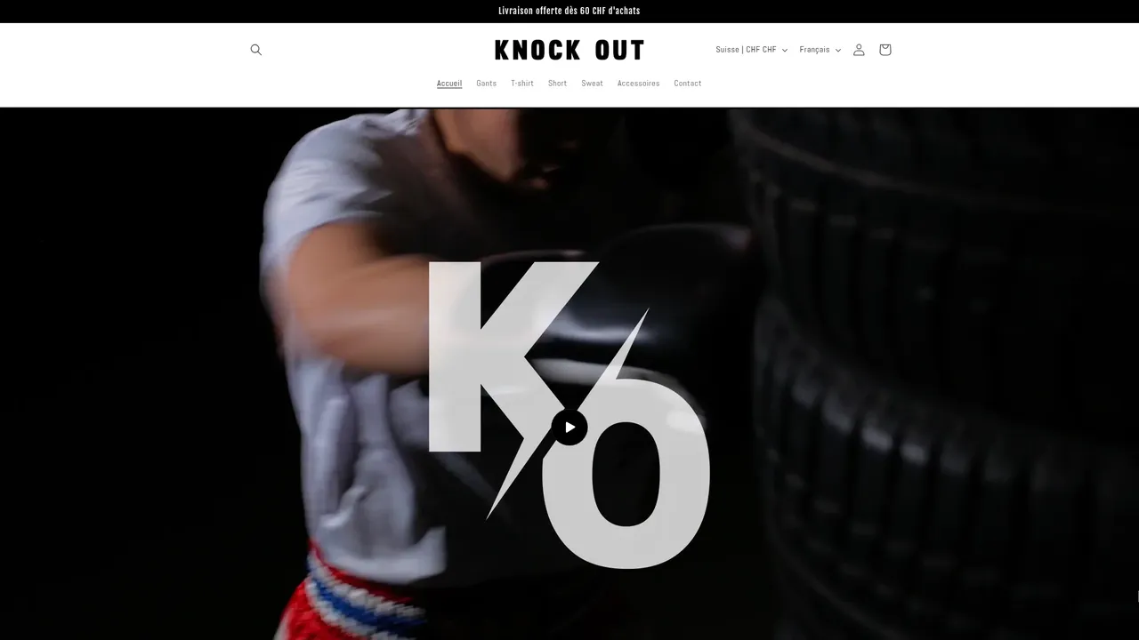 Screenshot de knock-out.store
