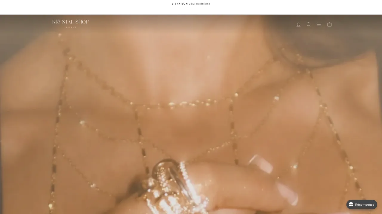 Screenshot de krystalshopparis.com