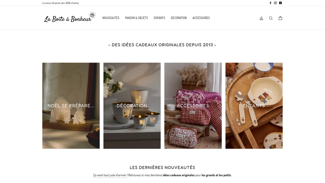 Aperçu du site La Boîte à Bonheur