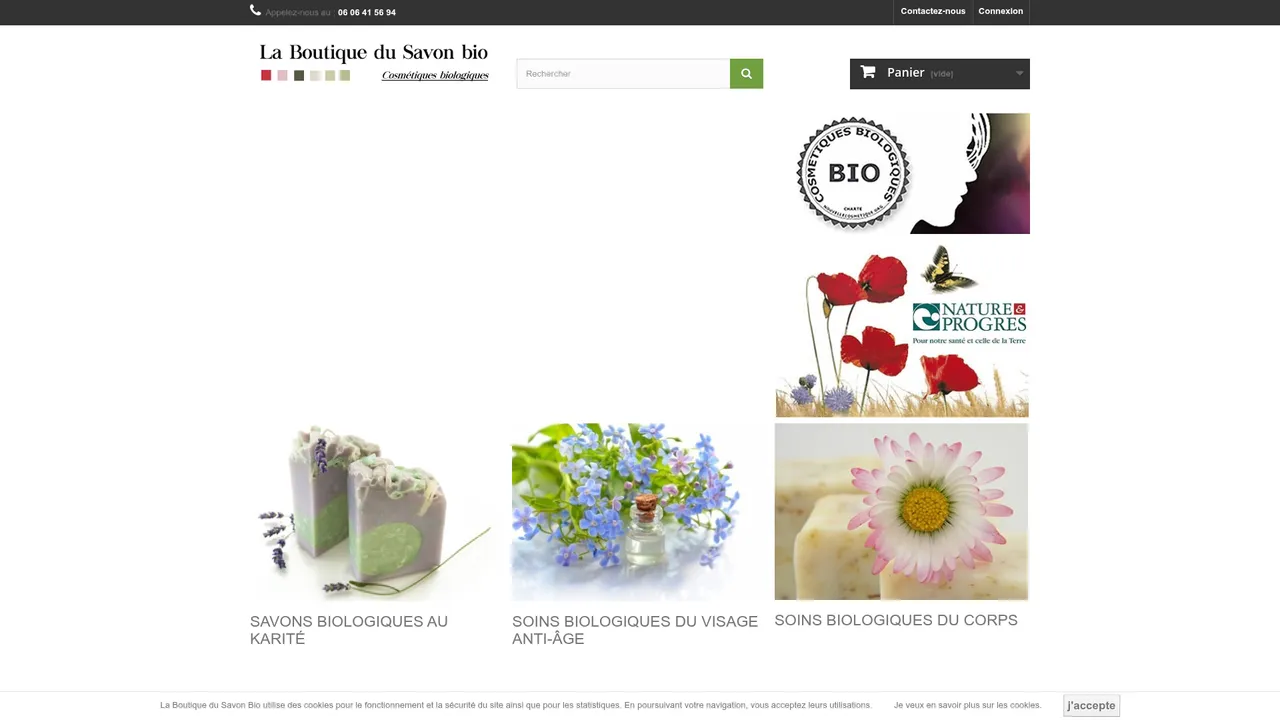 Aperçu du site La Boutique du Savon