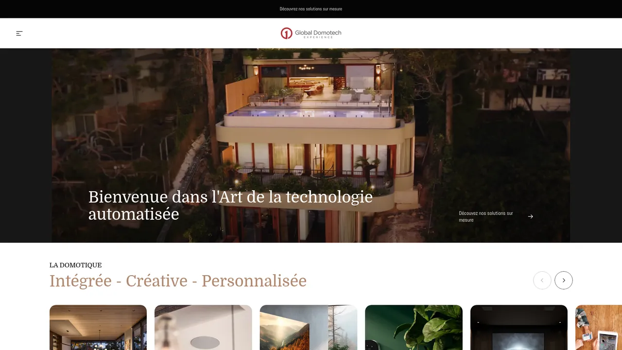 Screenshot de La boutique Global Domotech