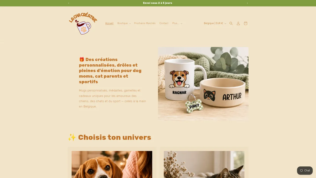 Screenshot de La Cha Créative