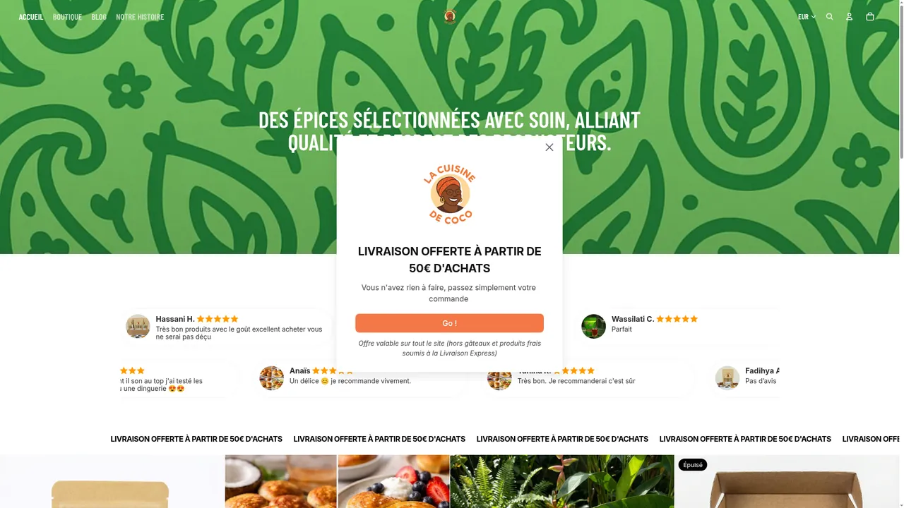 Screenshot de LA CUISINE DE COCO