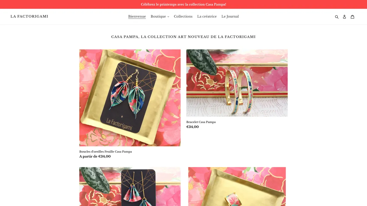 Aperçu du site La Factorigami