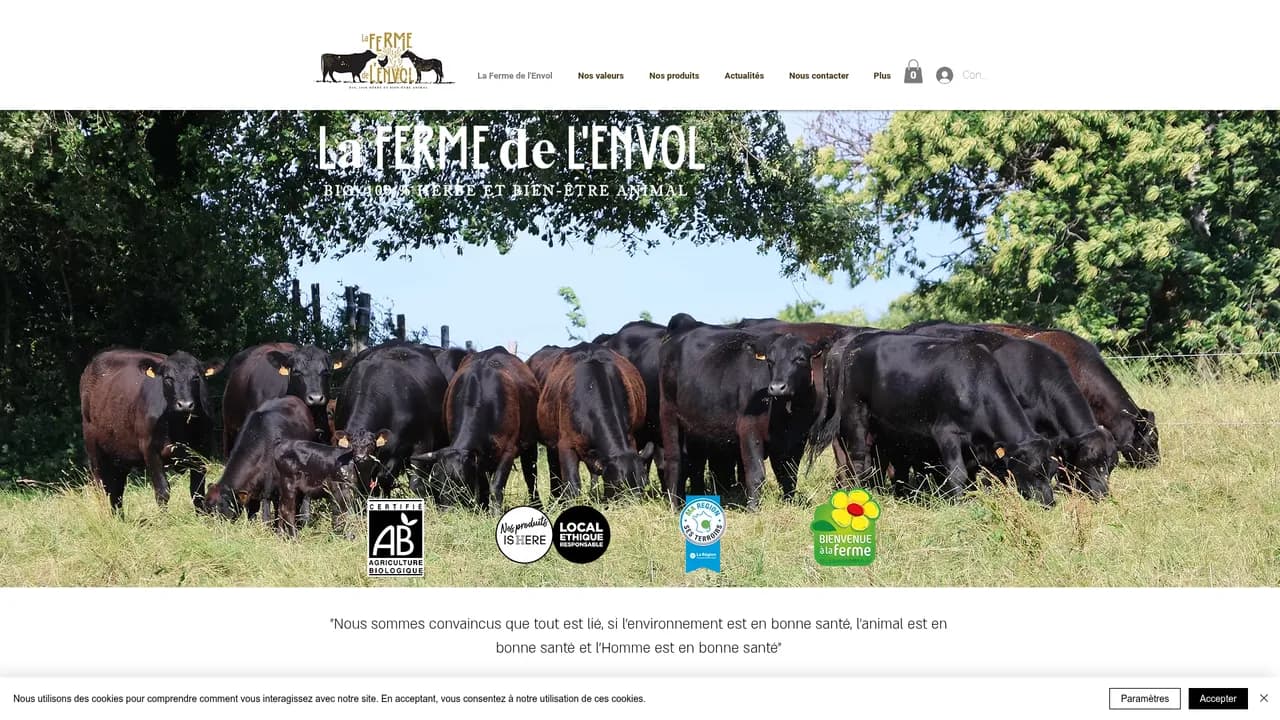 Aperçu du site La Ferme de l'Envol