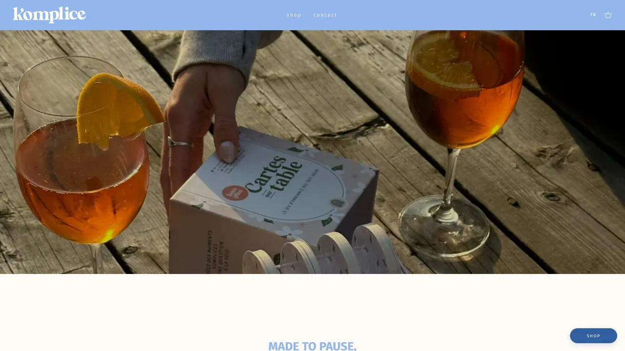 Aperçu du site La Komplice