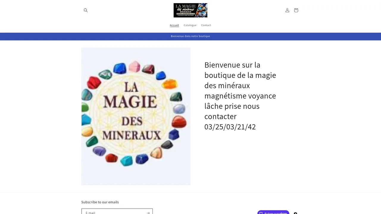 Screenshot de la magie des mineraux