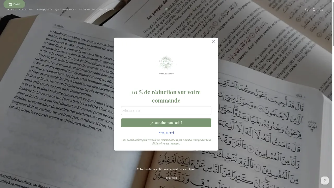 Aperçu du site La Maktaba de Maryam