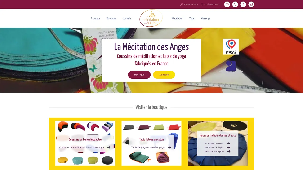 Aperçu du site La Méditation des Anges