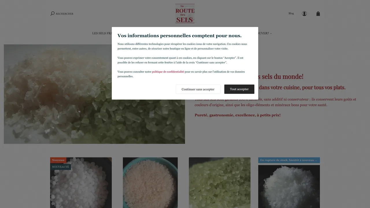 Aperçu du site La Route Des Sels