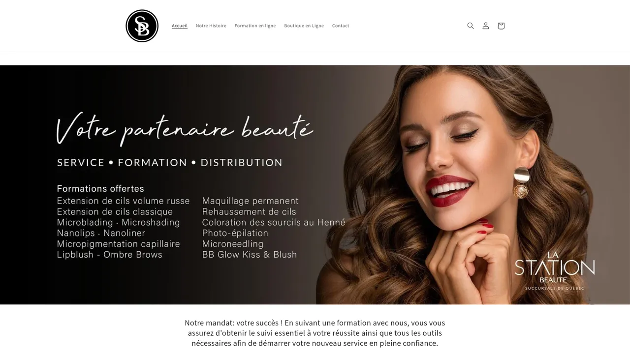 Screenshot de La Station Beauté Québec