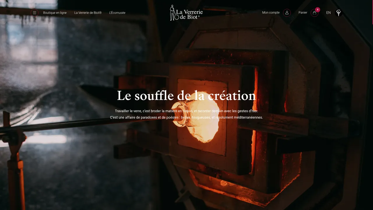 Screenshot de La Verrerie de Biot