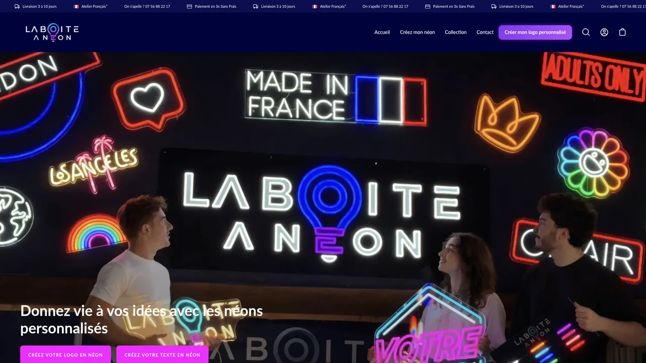 Screenshot de Laboiteaneon