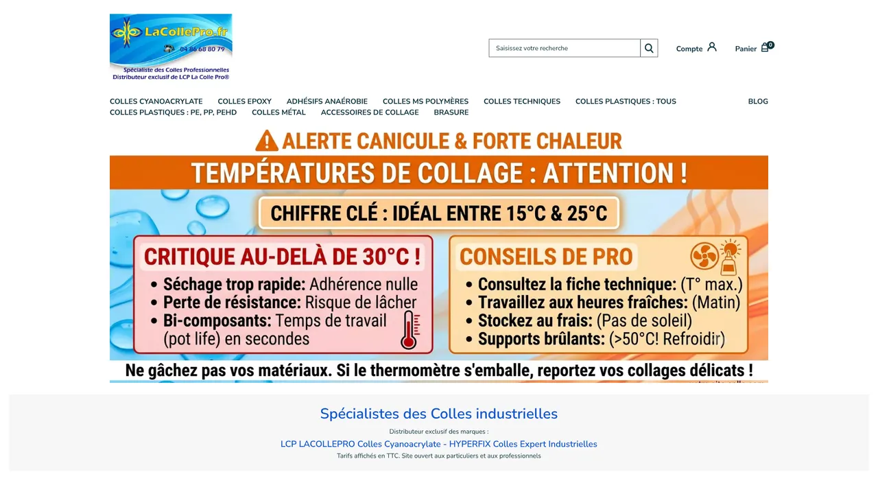 Aperçu du site LACOLLEPRO.FR