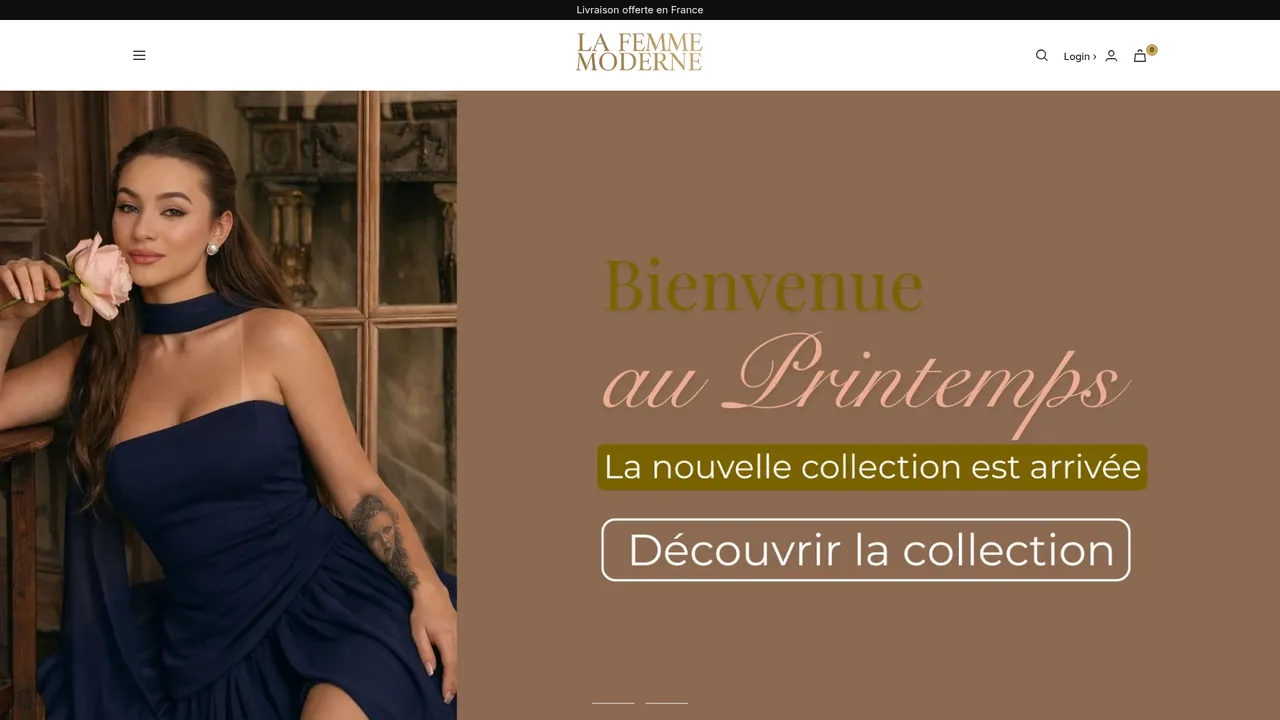 Screenshot de lafemmemoderneofficiel.com