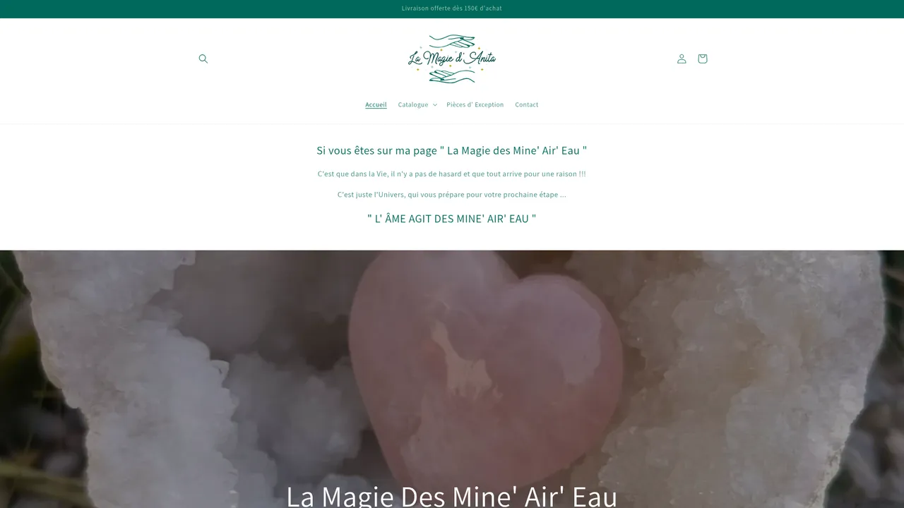 Screenshot de lamagiedanita.net