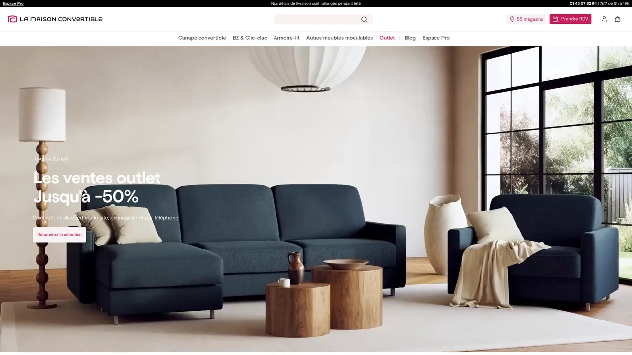 Aperçu du site lamaisonconvertible.fr