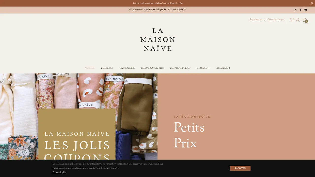 Screenshot de lamaisonnaive.com