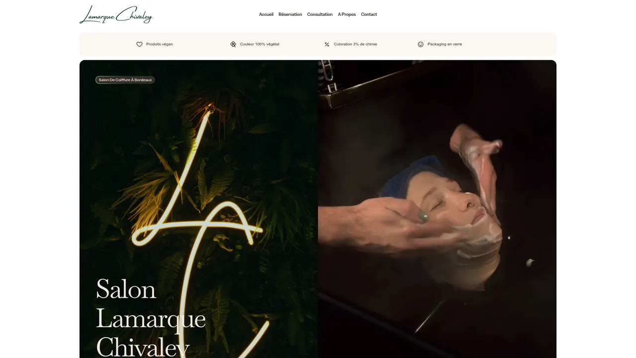 Screenshot de lamarque-chivaley.com