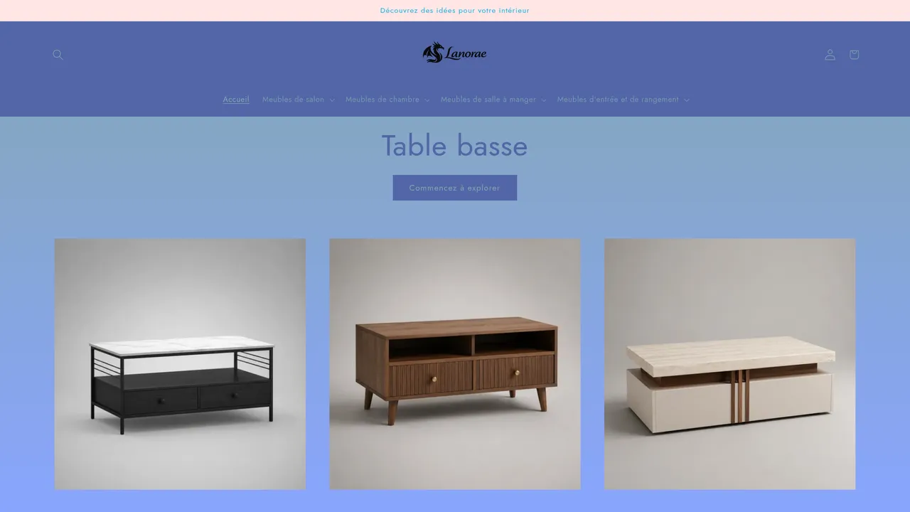 Screenshot de lanorae.com