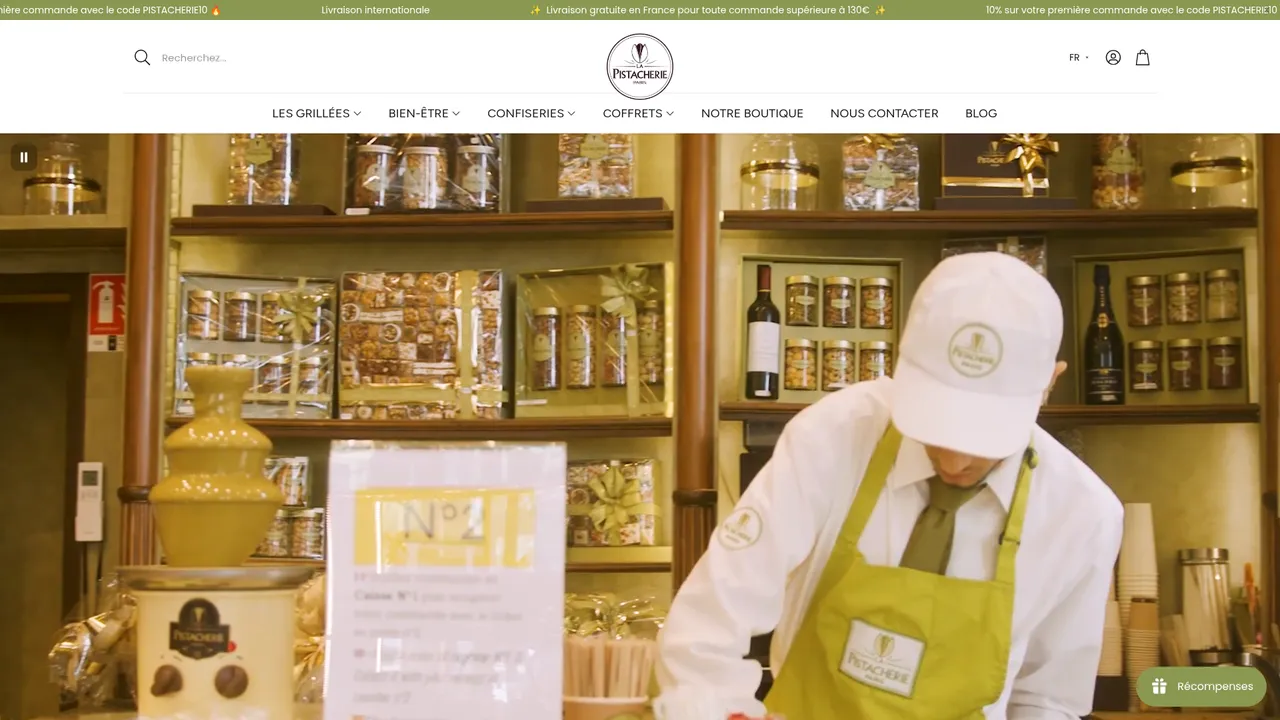 Screenshot de lapistacherie.fr