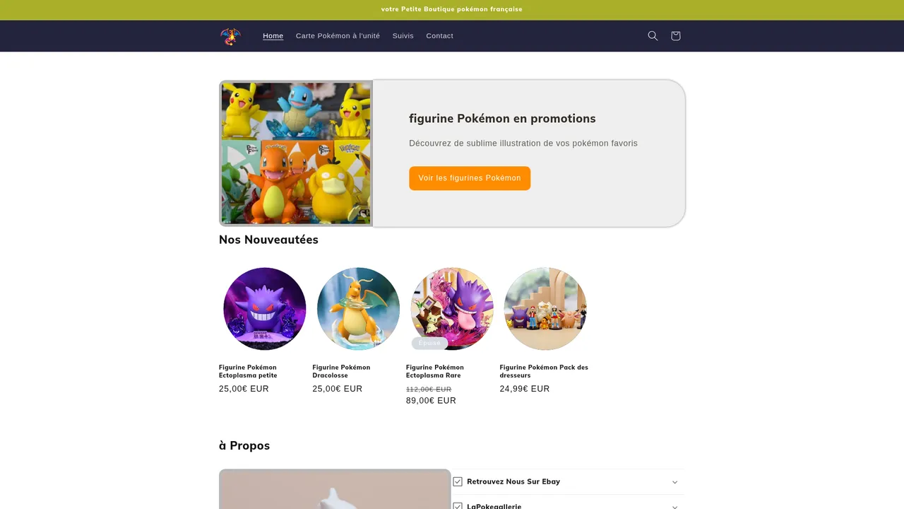 Screenshot de lapokegallerie.net