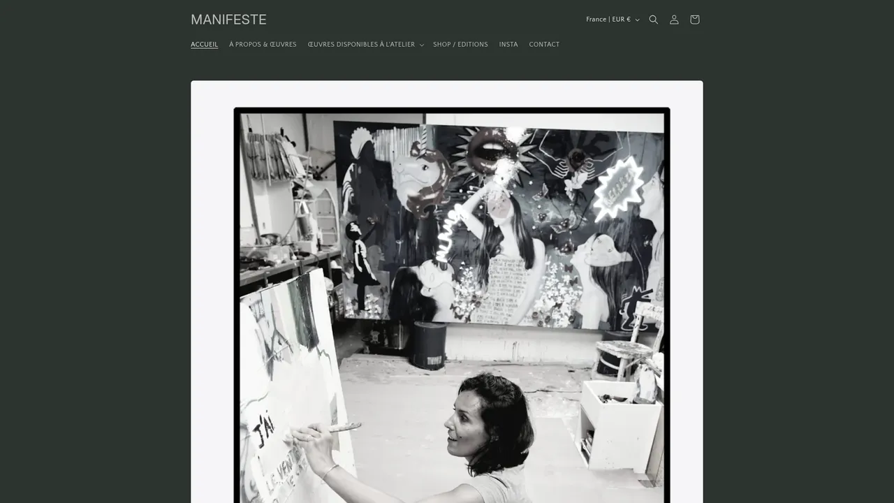 Aperçu du site L'Art singulier de Johanne Cinier : Découvrez Nos Créations exclusives
