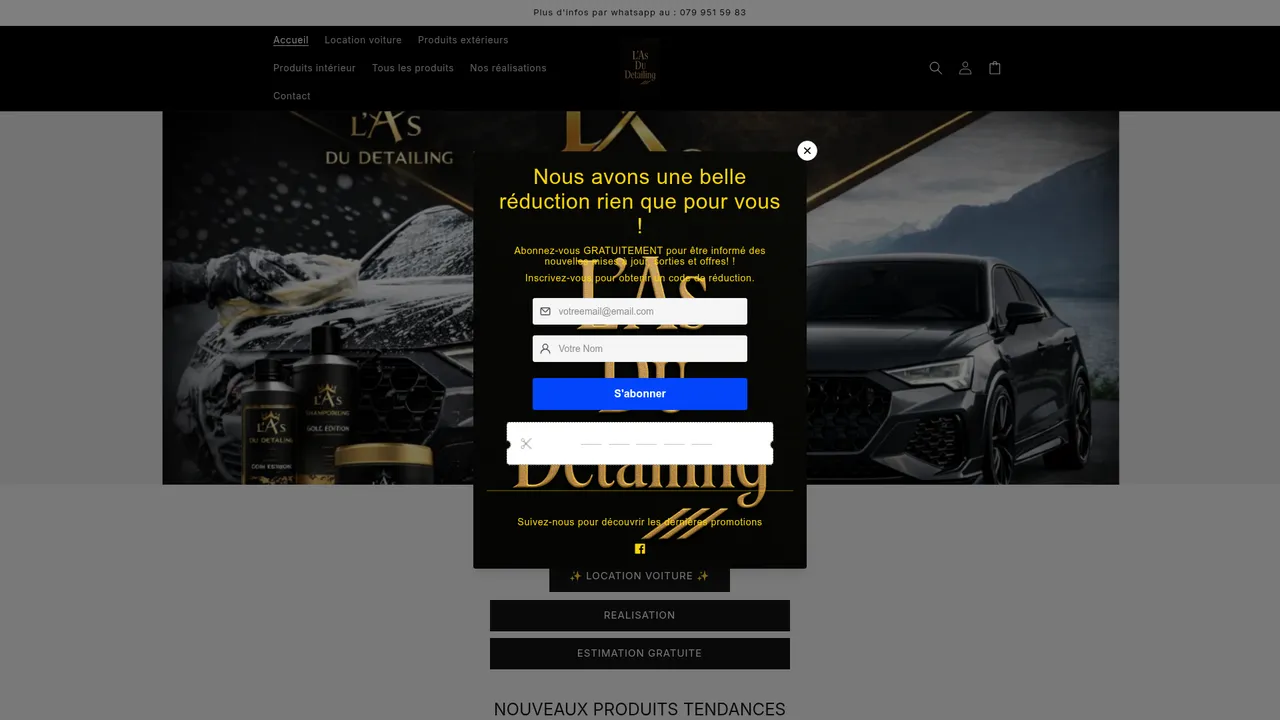 Screenshot de lasdudetailing.com